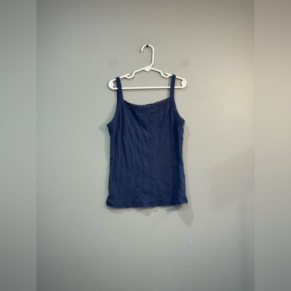 Girls’ Navy SO Lace Tank Top Size L (10-12) EUC